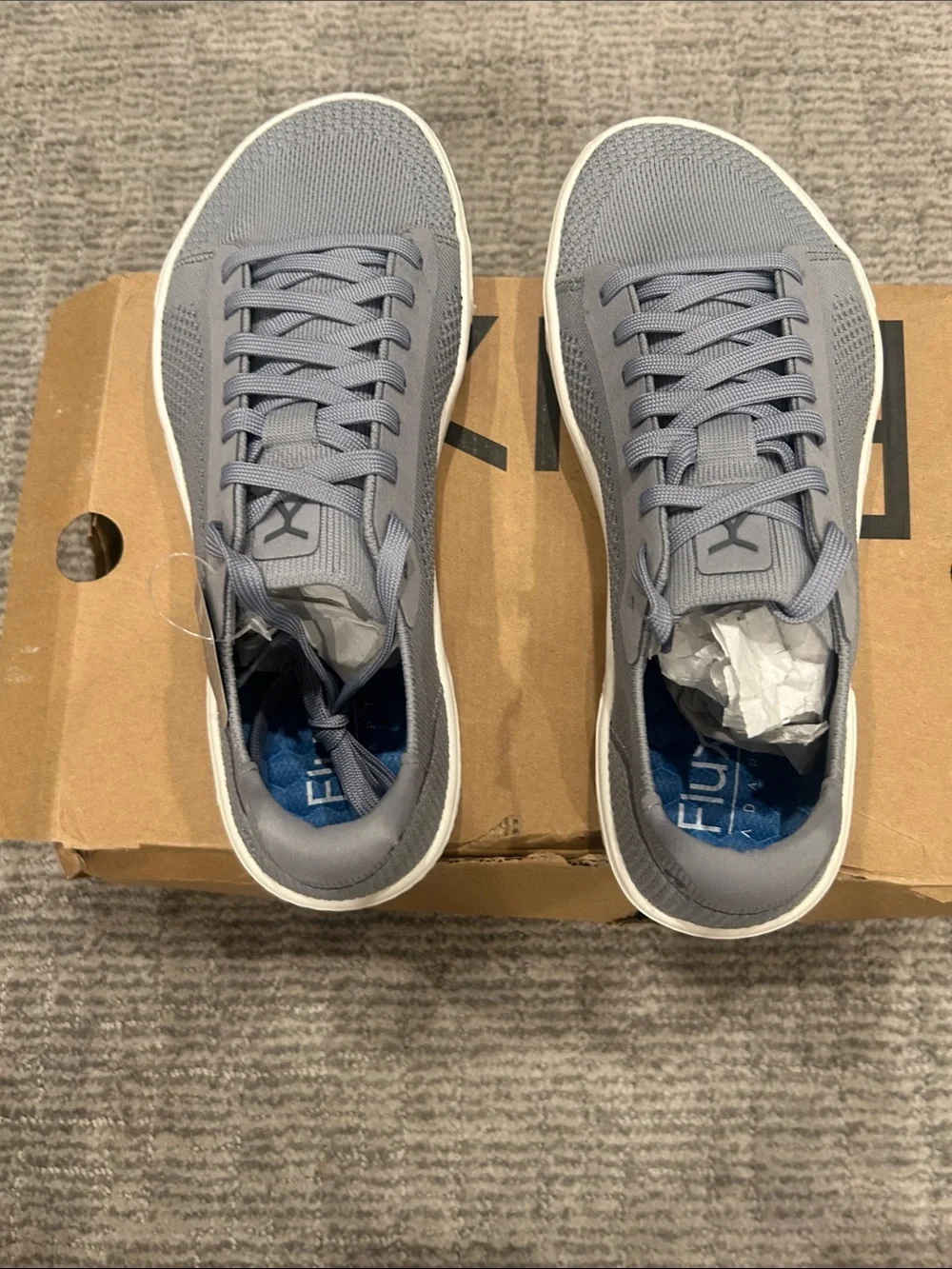 Flux Adapt Knit Trainer in Light Gray 7.5